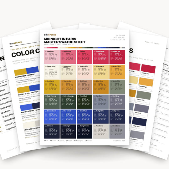 Midnight In Paris color palette — main preview
