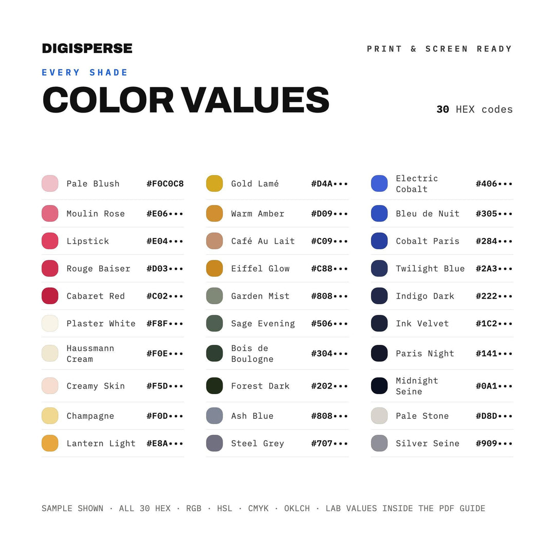 Midnight In Paris color palette — preview image 4 of 21
