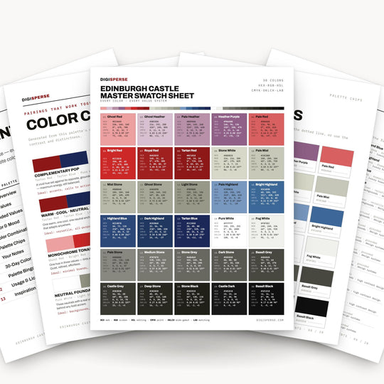 Edinburgh Castle color palette — main preview