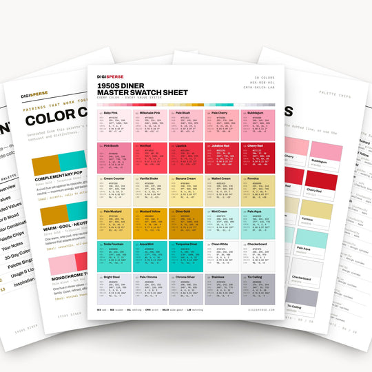 1950S Diner color palette — main preview