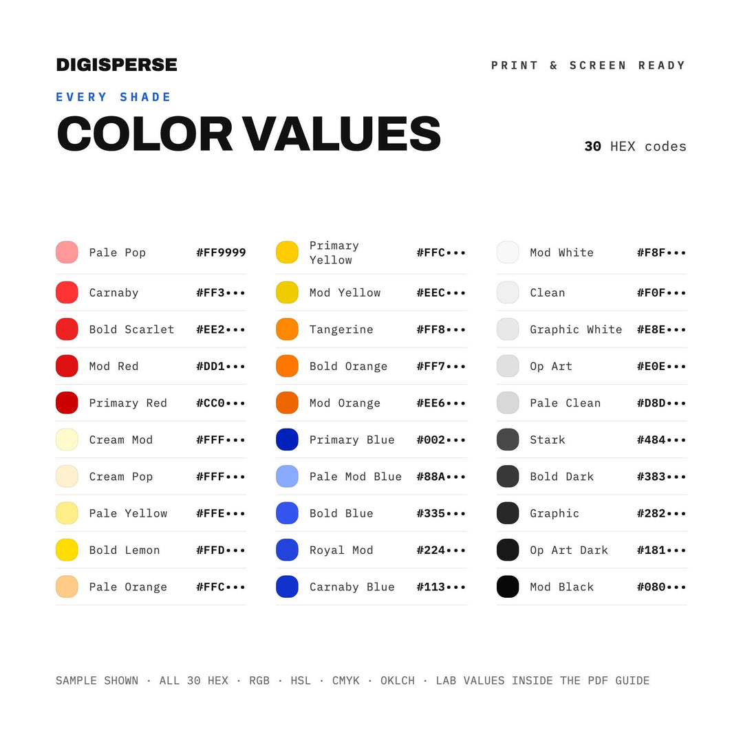 1960S Mod color palette — preview image 3 of 20