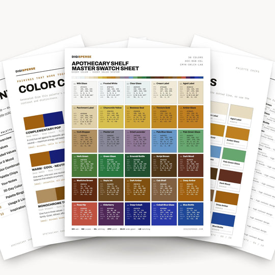Apothecary Shelf color palette — main preview