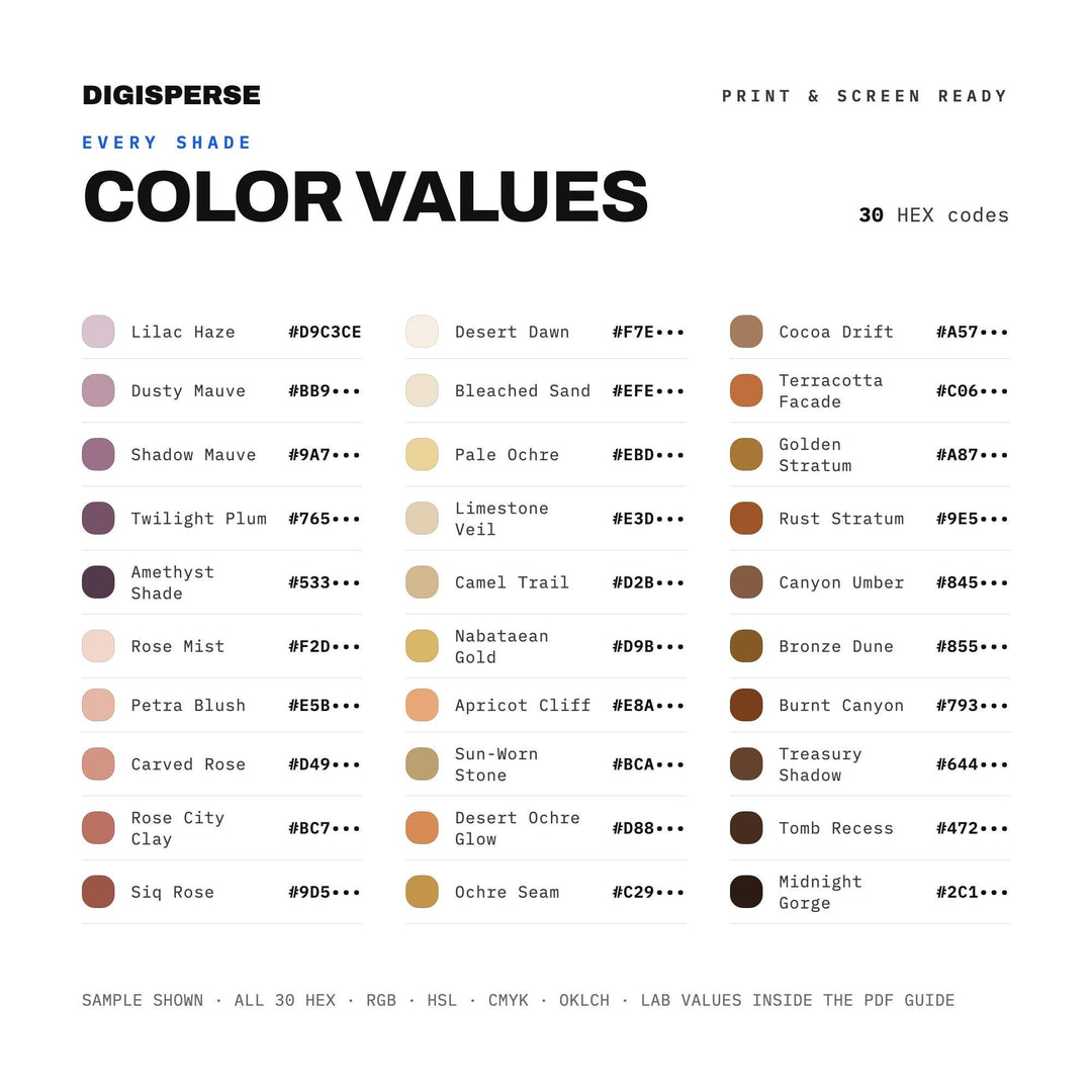 Petra Rose City color palette — preview image 3 of 20