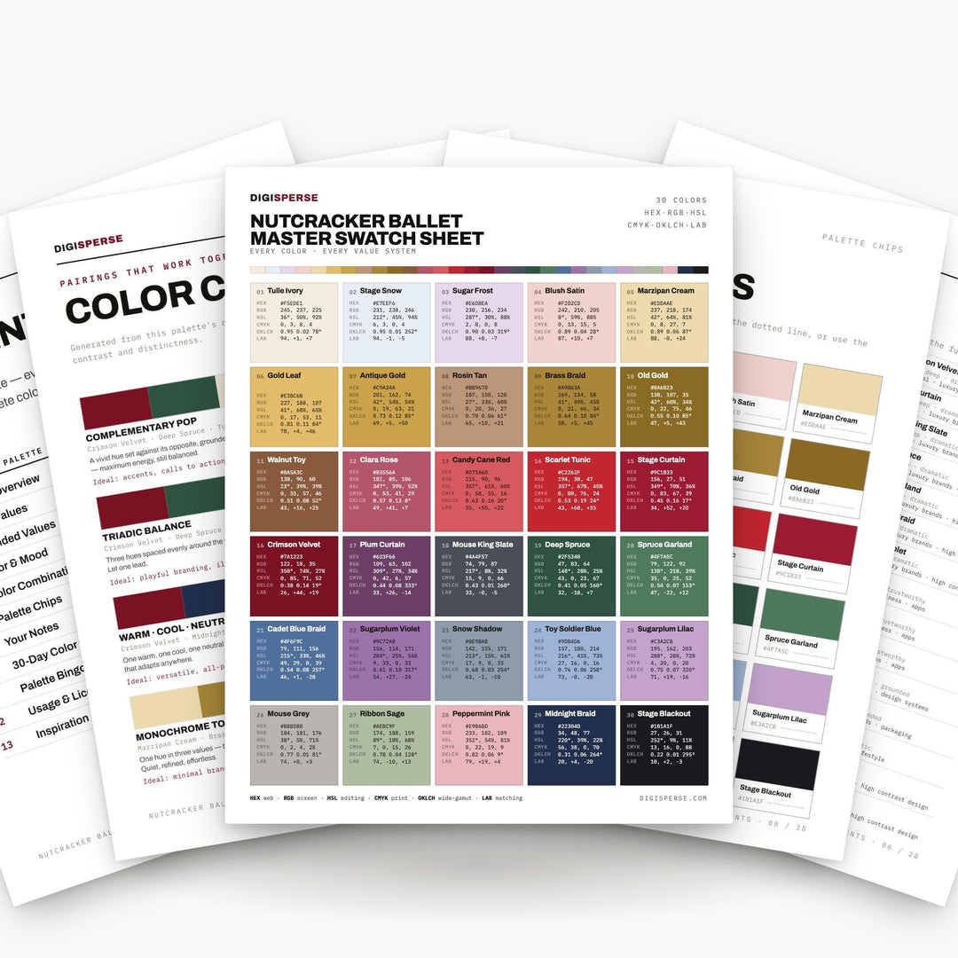 Nutcracker Ballet color palette — preview image 4 of 23