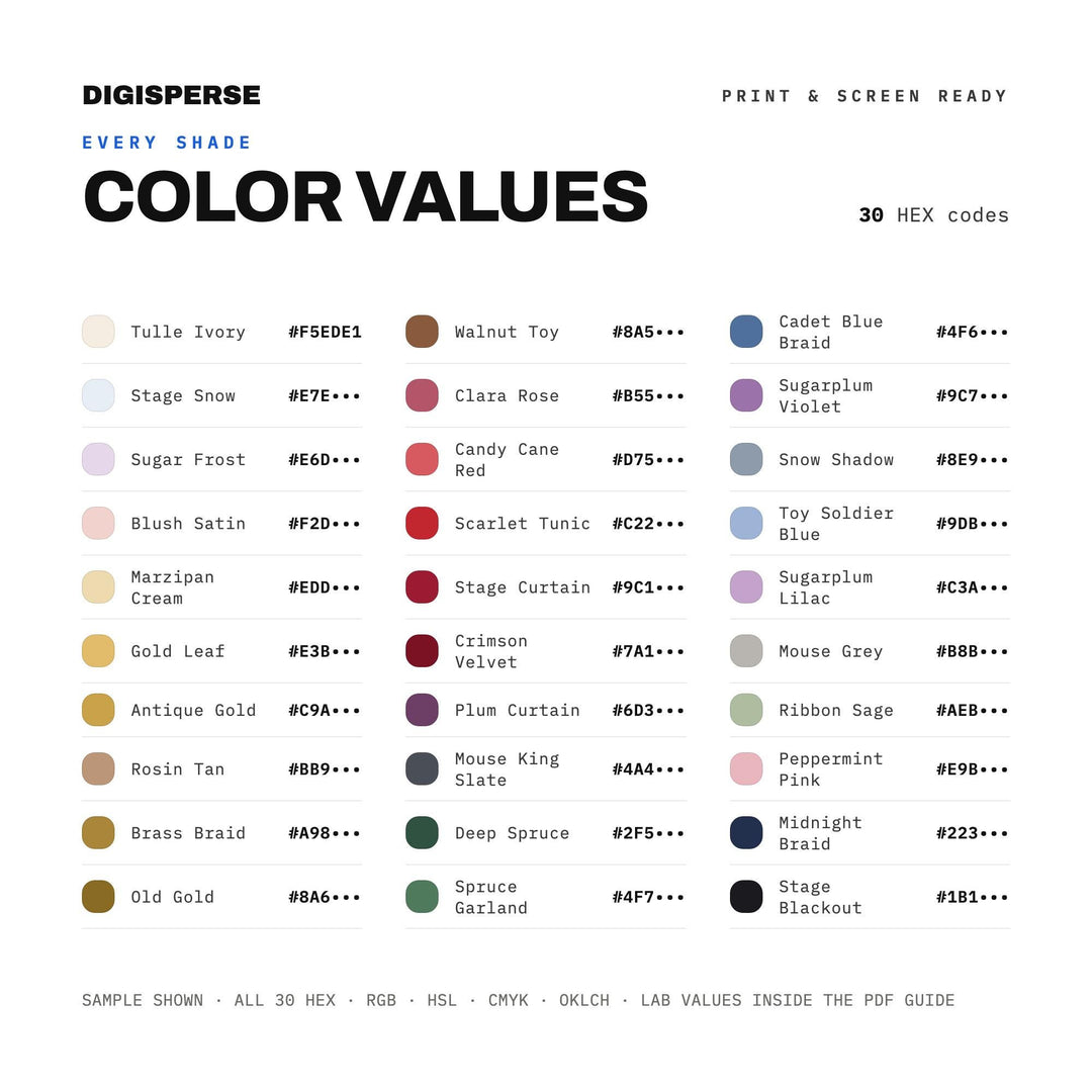 Nutcracker Ballet color palette — preview image 6 of 23