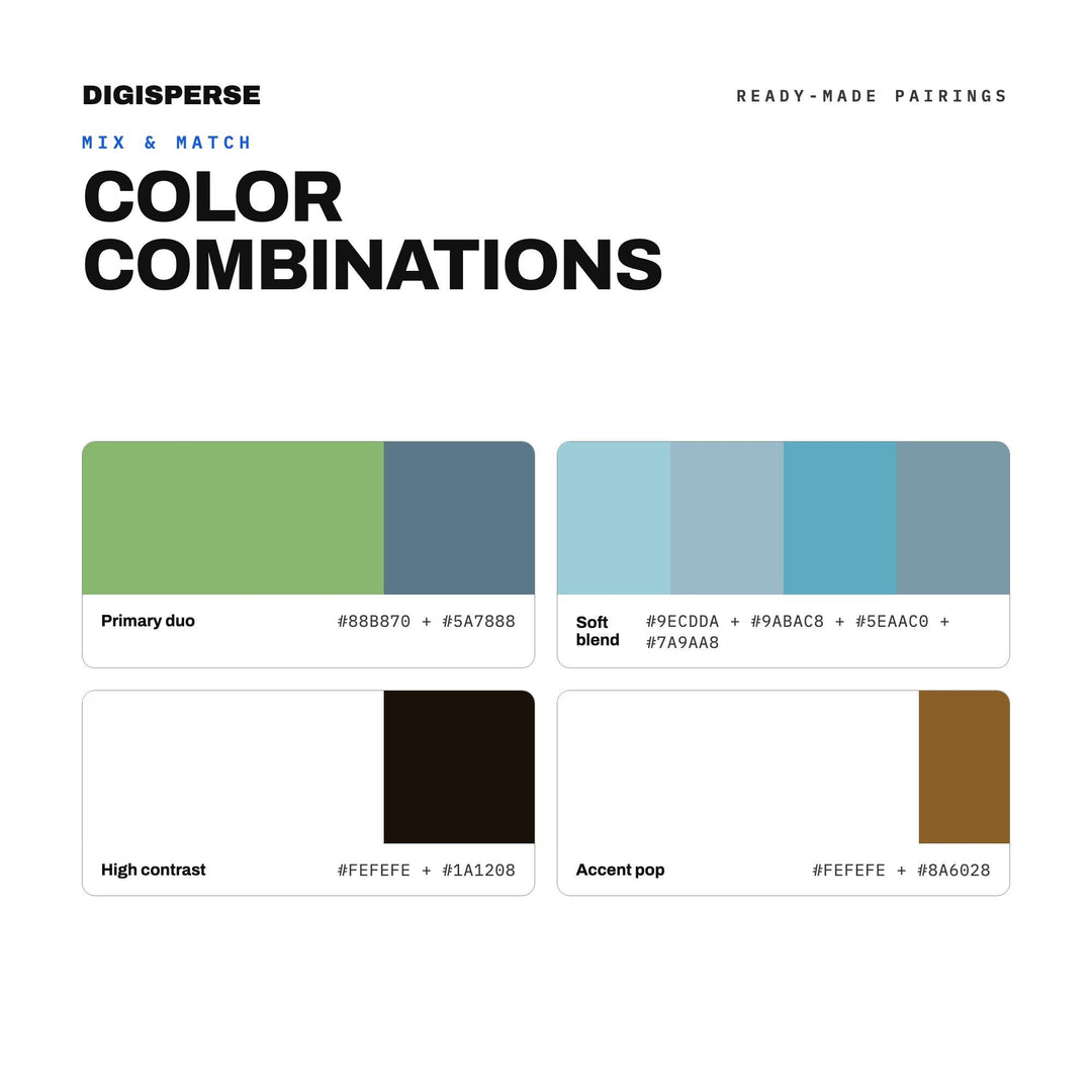 Earthy Muted Color Palette for Rustic Spring Art and Farmhouse Branding, 30 Mud Season Hues, Procreate Swatches color