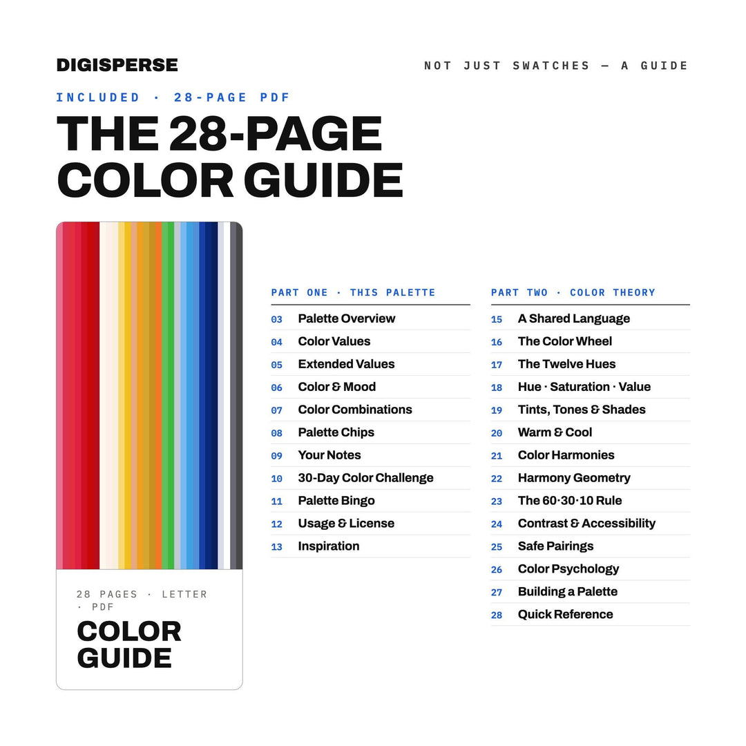 Fourth of July Parade Float Color Palette | 30 Procreate Swatches (Digital Download) color palette — preview image 5 of 20