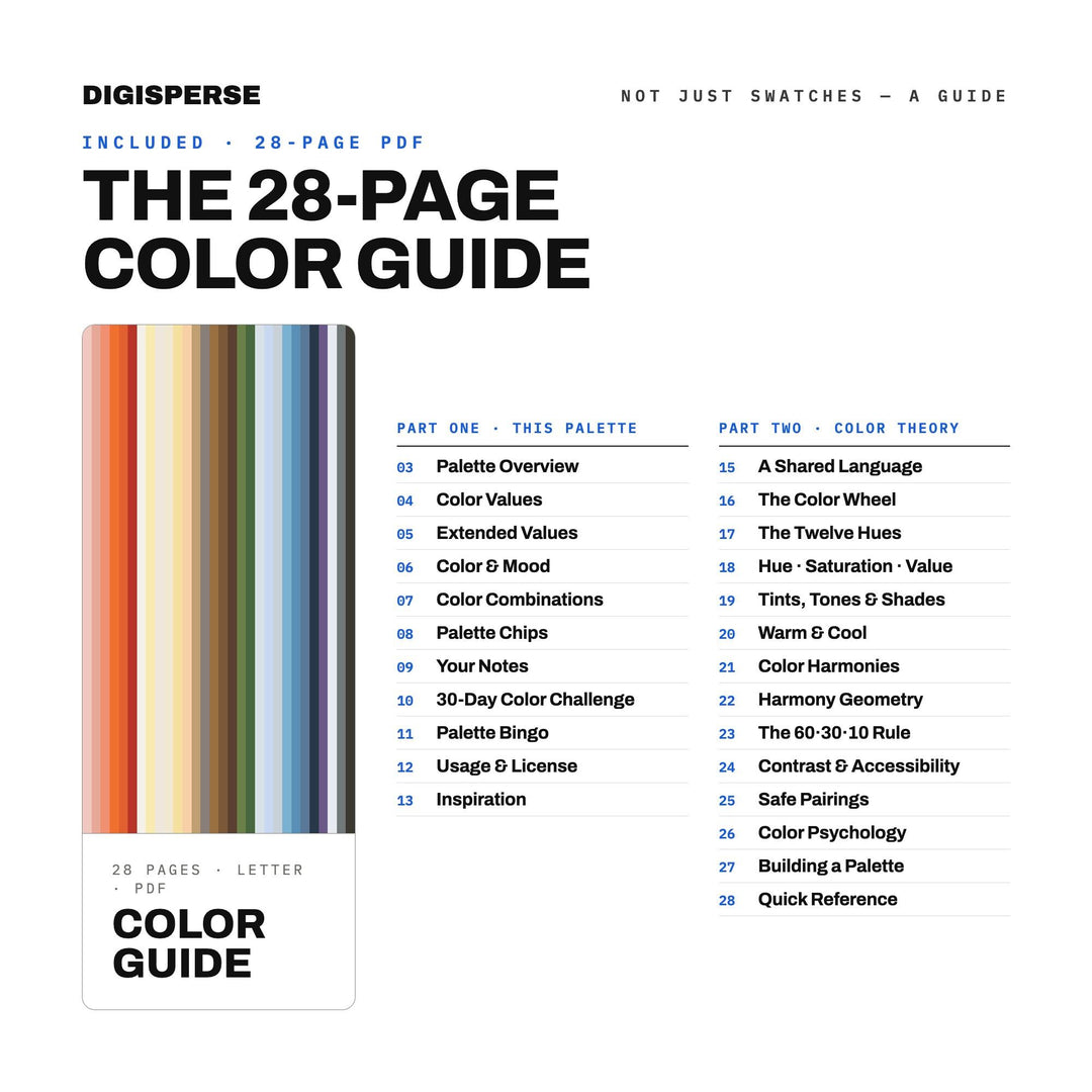 Boat Dock Sunrise Color Palette | 30 Procreate Swatches, ASE (Digital Download) color palette — preview image 5 of 20