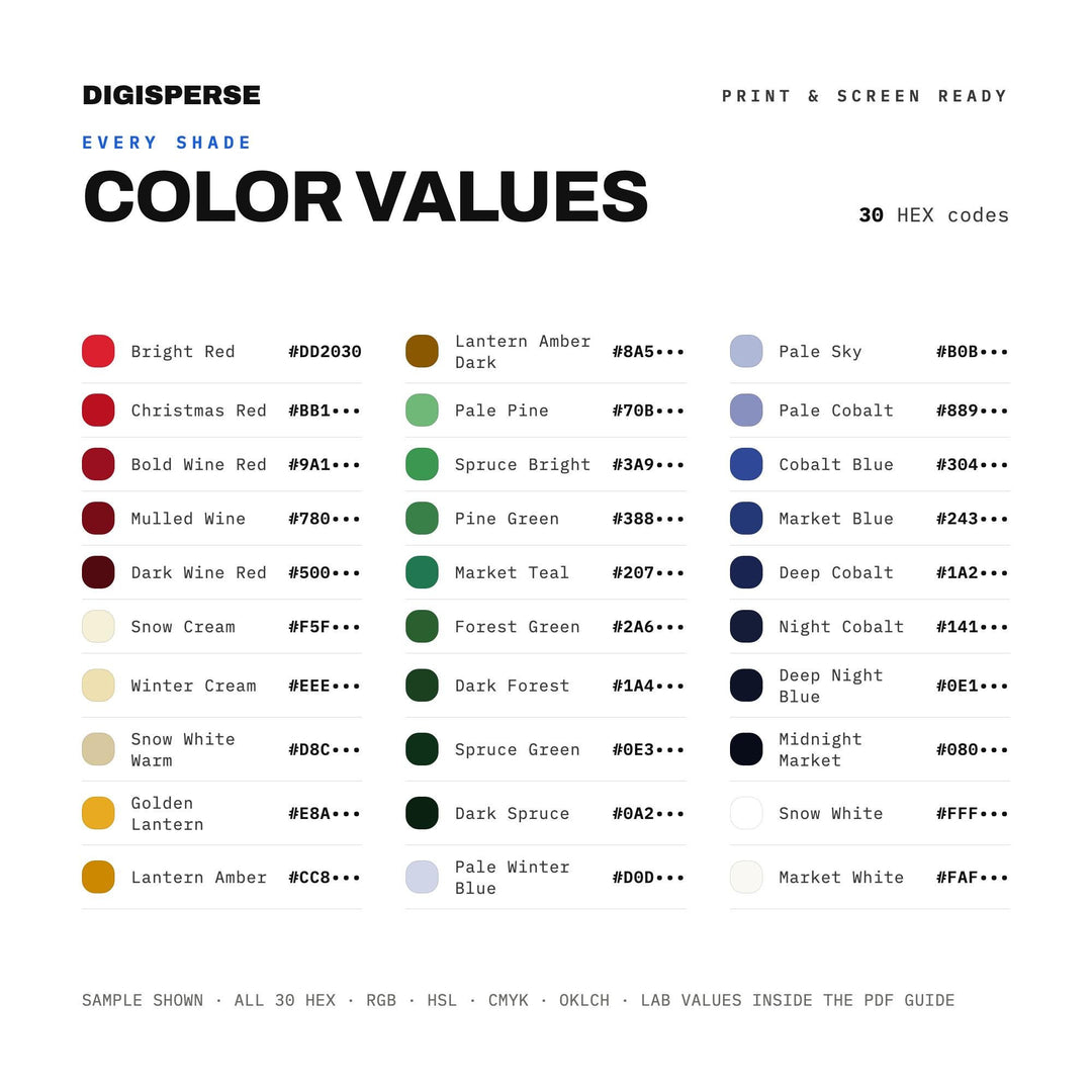 Christmas Market color palette — preview image 3 of 20