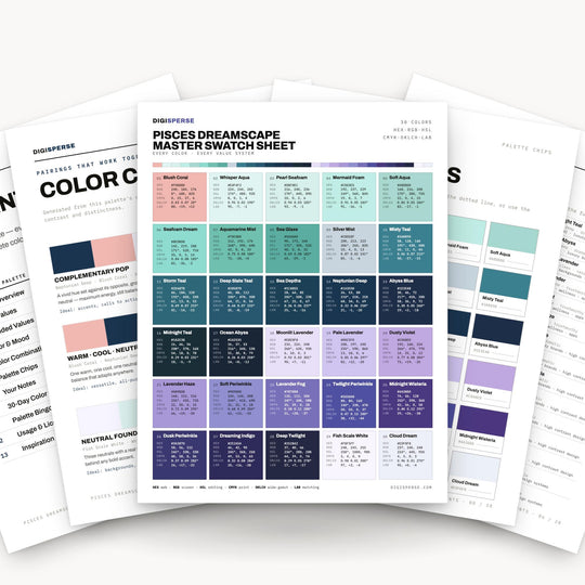 Pisces Dreamscape color palette — main preview