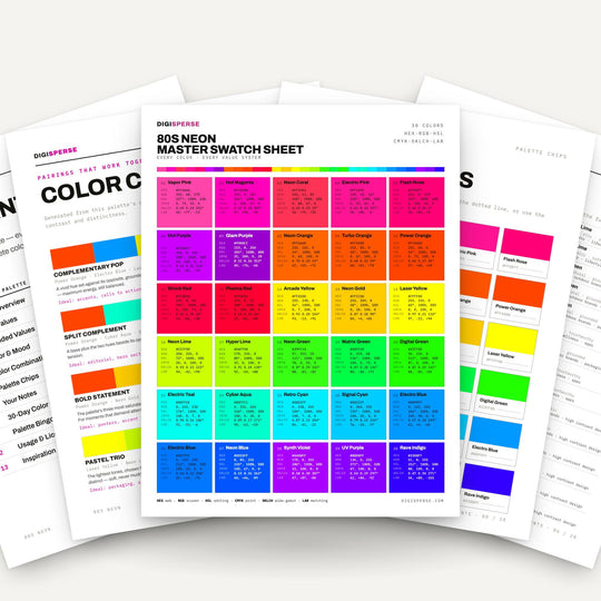 80s Neon Color Palette color palette — main preview