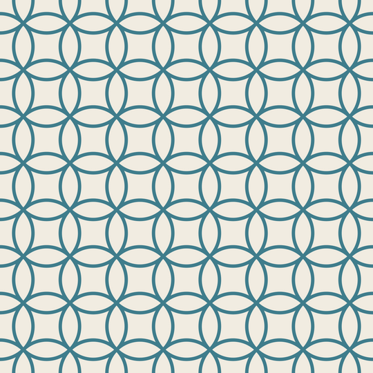 Seamless pattern tile — linen teal shippo
