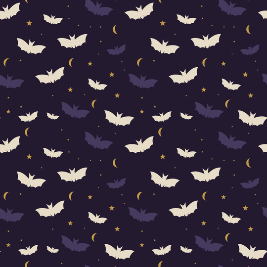 Plum Bone Bat Flight seamless pattern set — main preview