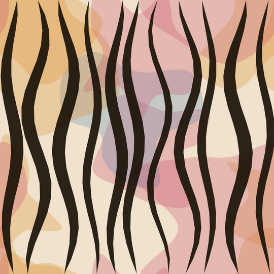 Seamless pattern tile — raspberry bone tiger watercolor
