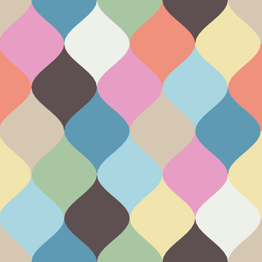 Seamless pattern tile — rose oatmeal confetti ogee